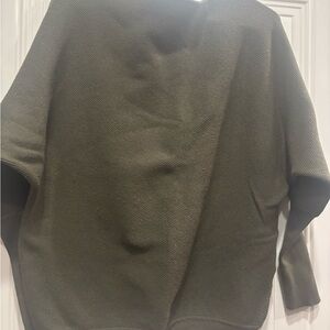 Elegant Dolman Sleeve Olive Sweater